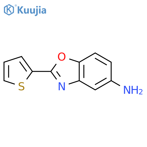 2-(thiophen-2-yl)-1,3-benzoxazol-5-amine structure