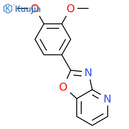 Oxazolo[4,5-b]pyridine, 2-(3,4-dimethoxyphenyl)- structure