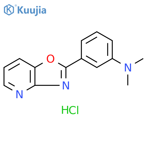 Benzenamine, N,N-dimethyl-3-oxazolo[4,5-b]pyridin-2-yl-,dihydrochloride structure