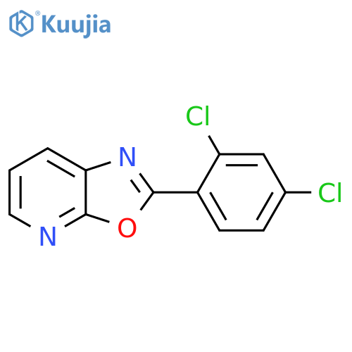 Oxazolo[5,4-b]pyridine, 2-(2,4-dichlorophenyl)- structure