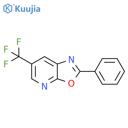 Oxazolo[5,4-b]pyridine, 2-phenyl-6-(trifluoromethyl)- structure