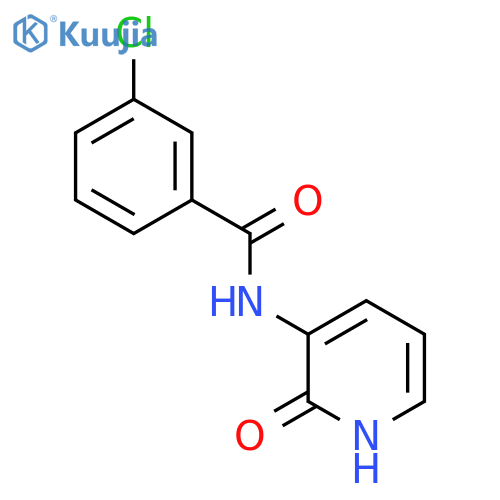 Benzamide, 3-chloro-N-(1,2-dihydro-2-oxo-3-pyridinyl)- structure