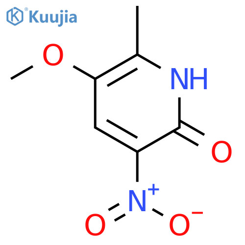 2(1H)-Pyridinone, 5-methoxy-6-methyl-3-nitro- structure