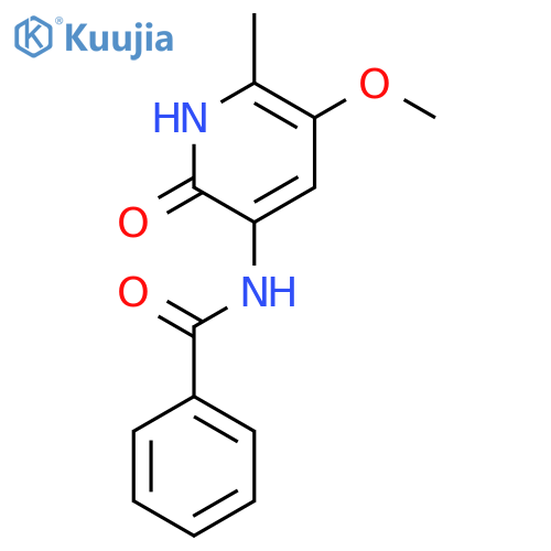 Benzamide, N-(1,2-dihydro-5-methoxy-6-methyl-2-oxo-3-pyridinyl)- structure