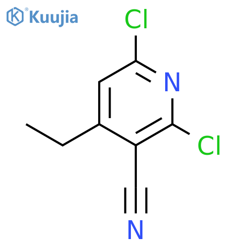 2,6-Dichloro-4-ethylnicotinonitrile structure