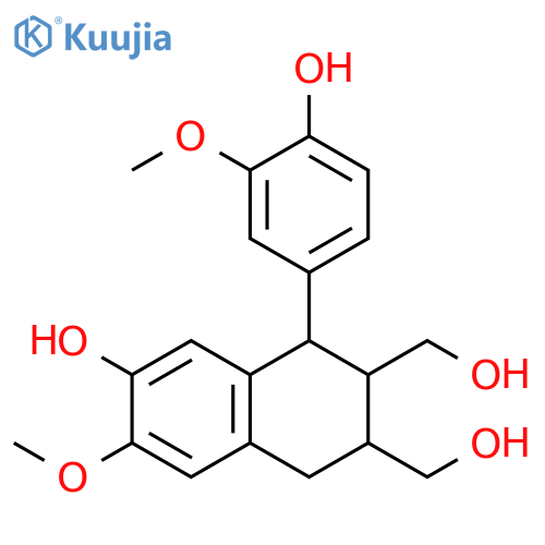 2,3-Naphthalenedimethanol,1,2,3,4-tetrahydro-7-hydroxy-1-(4-hydroxy-3-methoxyphenyl)-6-methoxy- structure
