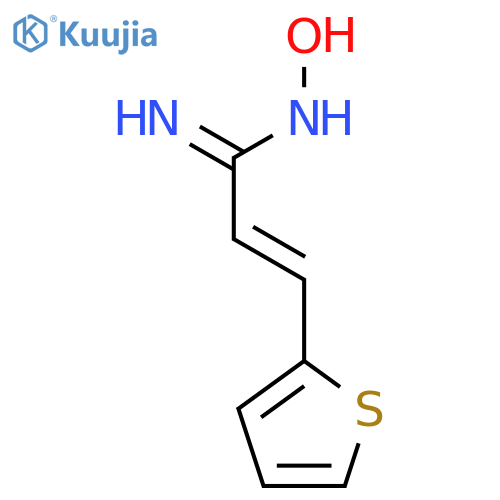 2-PROPENIMIDAMIDE, N-HYDROXY-3-(2-THIENYL)-, (E)- structure