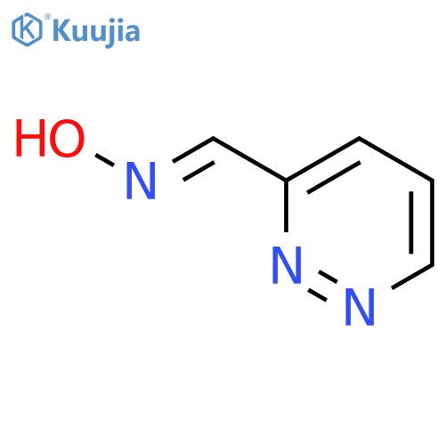 3-Pyridazinecarboxaldehyde, oxime structure