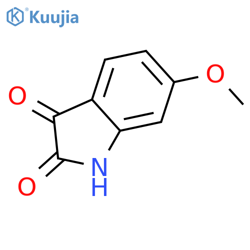 6-methoxy-2,3-dihydro-1H-indole-2,3-dione structure