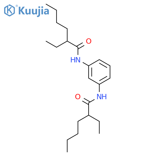 Hexanamide, N,N'-1,3-phenylenebis[2-ethyl- structure