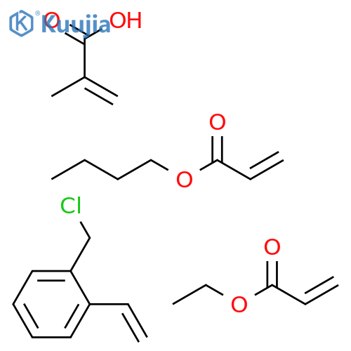 2-Propenoicacid,2-methyl-,polymerwithbutyl2-propenoate,(chloromethyl)ethenylbenzeneandethyl2-propenoate structure