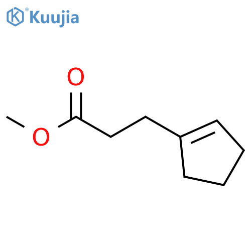 1-Cyclopentene-1-propanoic acid, methyl ester structure