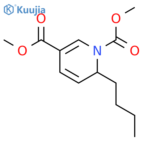 1,3(6H)-Pyridinedicarboxylic acid, 6-butyl-, dimethyl ester structure