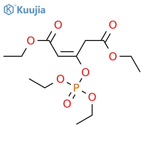 2-Pentenedioic acid, 3-[(diethoxyphosphinyl)oxy]-, diethyl ester structure