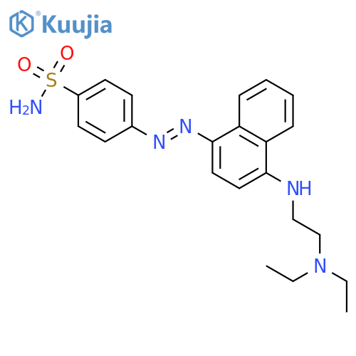 BENZENESULFONAMIDE, 4-[[4-[[2-(DIETHYLAMINO)ETHYL]AMINO]-1-NAPHTHALENYL]AZO]- structure