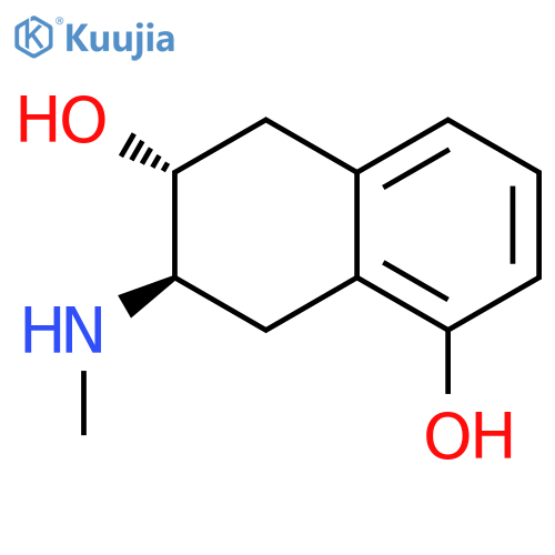 1,6-NAPHTHALENEDIOL, 5,6,7,8-TETRAHYDRO-7-(METHYLAMINO)-, TRANS- structure