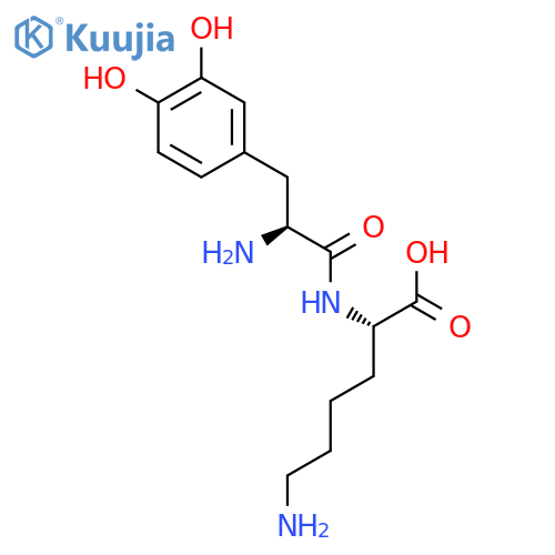 L-Lysine, N2-(3-hydroxy-L-tyrosyl)- structure