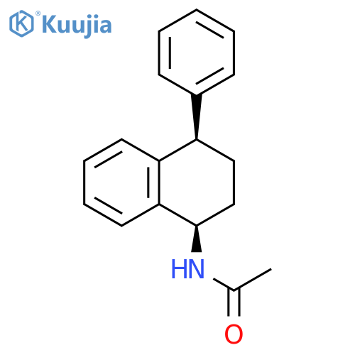 rel-N-(1R,4R)-1,2,3,4-Tetrahydro-4-phenyl-1-naphthalenylacetamide structure