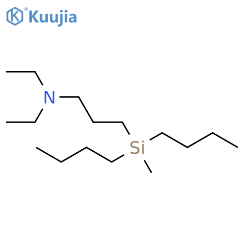 1-Propanamine, 3-(dibutylmethylsilyl)-N,N-diethyl- structure