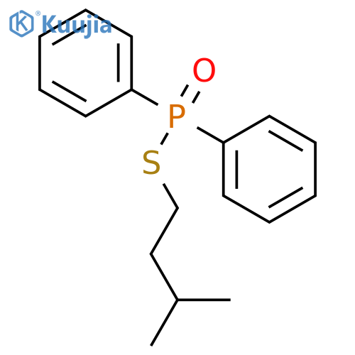 Phosphinothioic acid, diphenyl-, S-(3-methylbutyl) ester structure