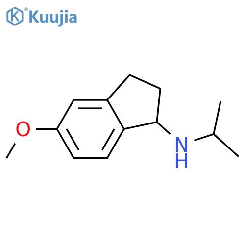 5-methoxy-N-(1-methylethyl)-2,3-dihydro-1H-inden-1-amine structure