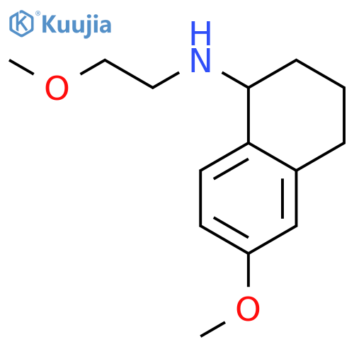 6-methoxy-N-(2-methoxyethyl)-1,2,3,4-tetrahydronaphthalen-1-amine structure