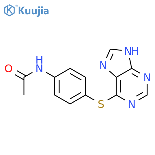 Acetamide,N-[4-(9H-purin-6-ylthio)phenyl]- structure