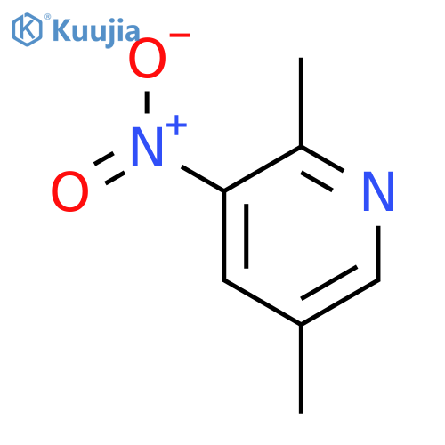 2,5-dimethyl-3-nitropyridine structure
