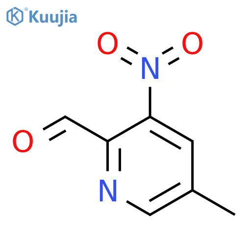 5-methyl-3-nitropyridine-2-carbaldehyde structure