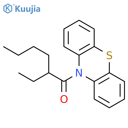 10H-Phenothiazine, 10-(2-ethyl-1-oxohexyl)- structure