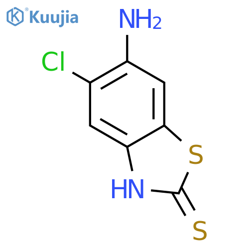 2(3H)-Benzothiazolethione,6-amino-5-chloro-(9CI) structure