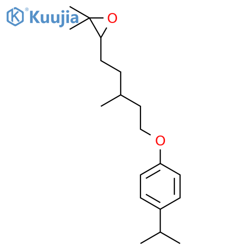 OXIRANE, 2,2-DIMETHYL-3-[3-METHYL-5-[4-(1-METHYLETHYL)PHENOXY]PENTYL]- structure