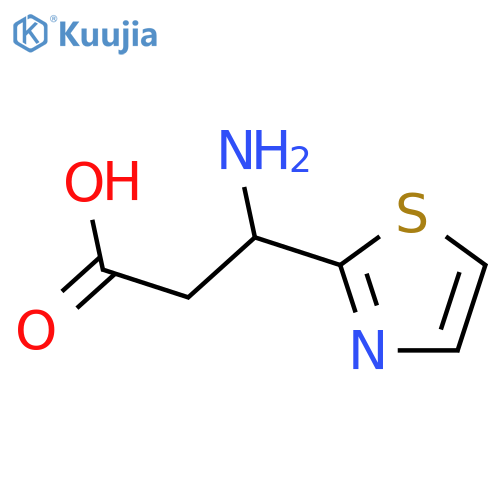 3-amino-3-(1,3-thiazol-2-yl)propanoic acid structure