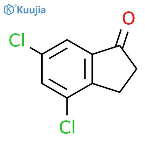 4,6-Dichloro-2,3-dihydro-1H-inden-1-one structure