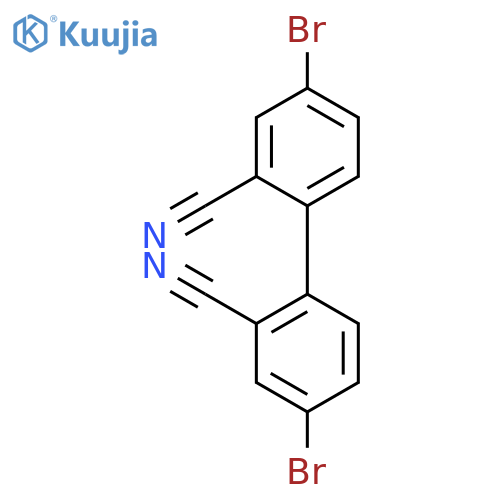 [1,1'-BIPHENYL]-2,2'-DICARBONITRILE, 4,4'-DIBROMO- structure