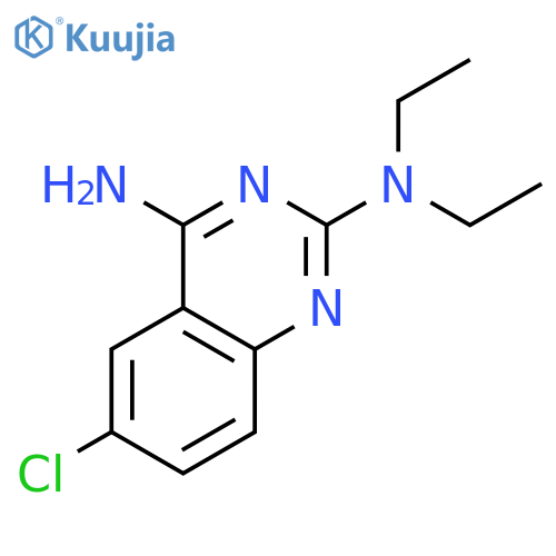 2,4-QUINAZOLINEDIAMINE, 6-CHLORO-N2,N2-DIETHYL- structure