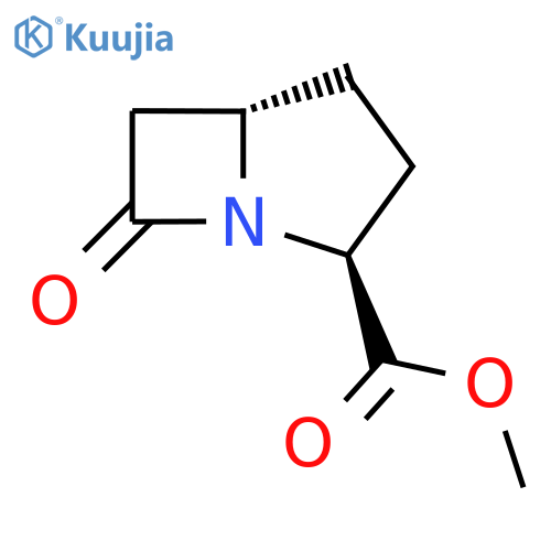 Methyl (2S,5S)-7-oxo-1-azabicyclo[3.2.0]heptane-2-carboxylate structure