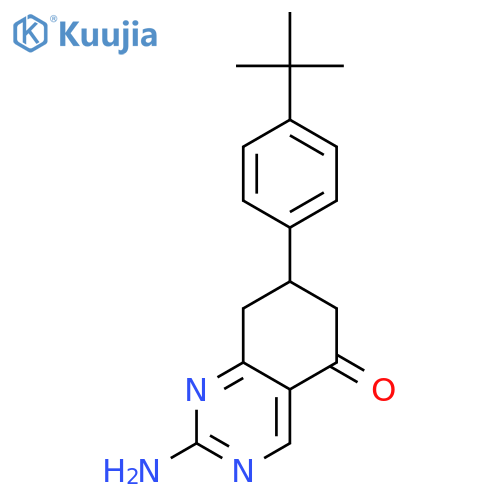 2-Amino-7-(4-tert-butylphenyl)-7,8-dihydroquinazolin-5(6H)-one structure