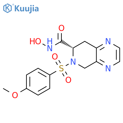 Pyrido[3,4-b]pyrazine-7-carboxamide,5,6,7,8-tetrahydro-N-hydroxy-6-[(4-methoxyphenyl)sulfonyl]-, (7S)- structure