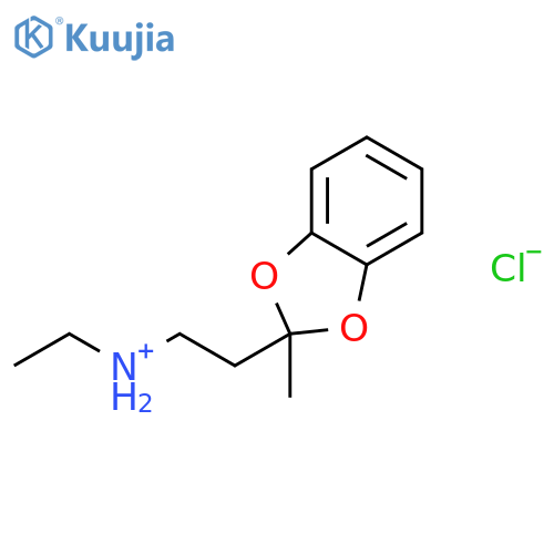 N-ethyl-2-(2-methyl-1,3-benzodioxol-2-yl)ethanamine;hydrochloride structure