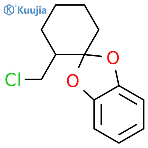 SPIRO[1,3-BENZODIOXOLE-2,1'-CYCLOHEXANE], 2'-(CHLOROMETHYL)- structure