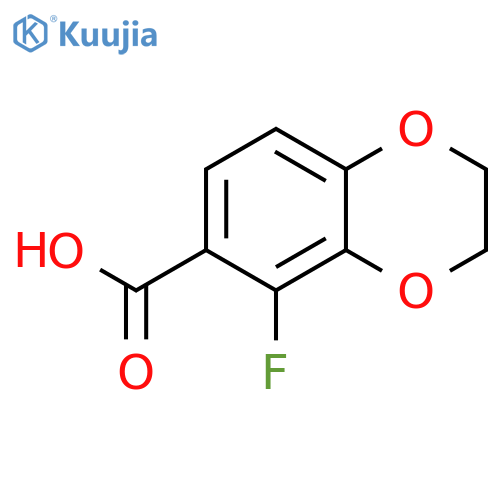 1,4-BENZODIOXIN-6-CARBOXYLIC ACID, 5-FLUORO-2,3-DIHYDRO- structure