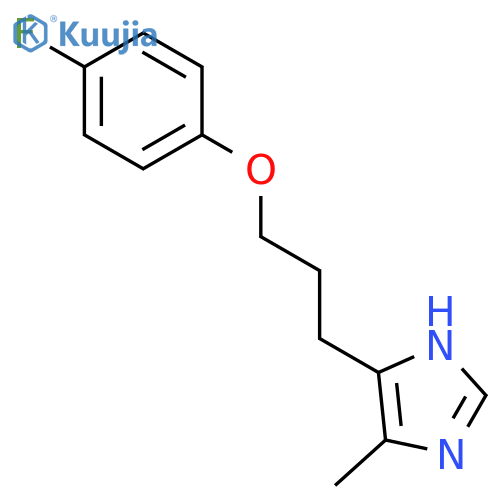1H-Imidazole, 4-[3-(4-fluorophenoxy)propyl]-5-methyl- structure