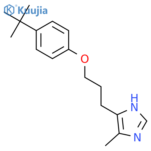 1H-Imidazole, 4-[3-[4-(1,1-dimethylethyl)phenoxy]propyl]-5-methyl- structure