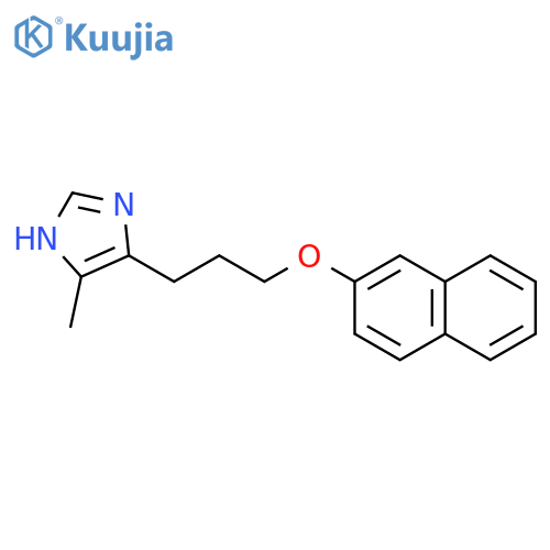 1H-Imidazole, 4-methyl-5-[3-(2-naphthalenyloxy)propyl]- structure