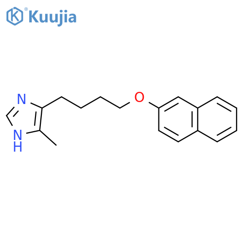 1H-Imidazole, 4-methyl-5-[4-(2-naphthalenyloxy)butyl]- structure