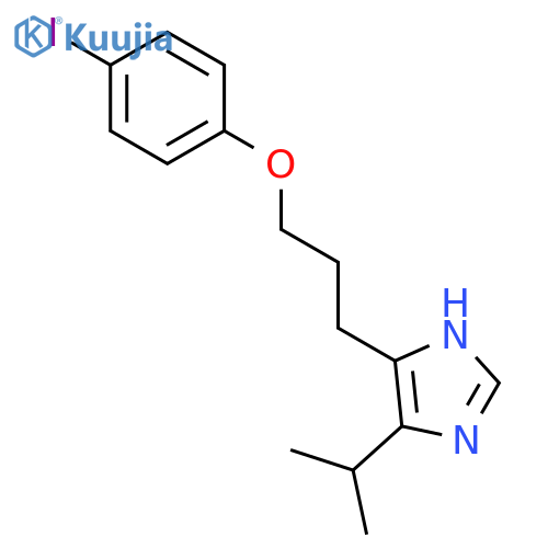 1H-Imidazole, 4-[3-(4-iodophenoxy)propyl]-5-(1-methylethyl)- structure