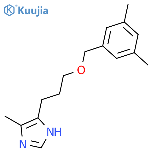 1H-Imidazole, 4-[3-[(3,5-dimethylphenyl)methoxy]propyl]-5-methyl- structure