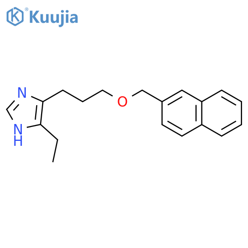 1H-Imidazole, 4-ethyl-5-[3-(2-naphthalenylmethoxy)propyl]- structure