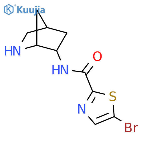 N-(2-Azabicyclo[2.2.1]heptan-6-yl)-5-bromothiazole-2-carboxamide structure